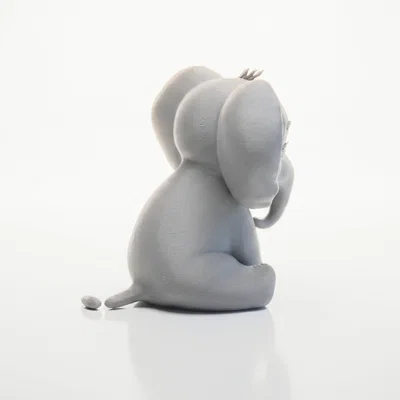 Tượng Voi Bông Chibi Dễ Thương 3D Printable (STL)