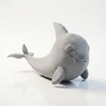 Mô Hình Cá Voi Chibi Dễ Thương – Figurine 3D In Được - Thumbnail 1