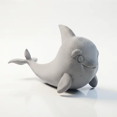 Mô Hình Cá Voi Chibi Dễ Thương – Figurine 3D In Được