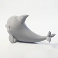 Mô Hình Cá Voi Chibi Dễ Thương – Figurine 3D In Được - Thumbnail 2