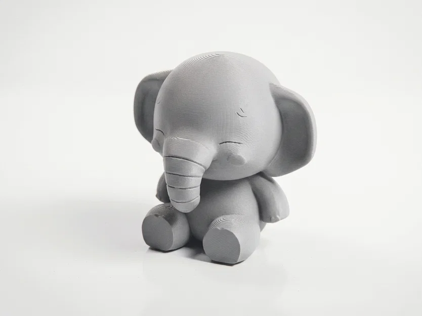 Tượng Voi Chibi Plush Dễ Thương – Mẫu 3D Printable - Image 4