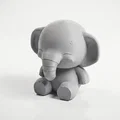 Tượng Voi Chibi Plush Dễ Thương – Mẫu 3D Printable - Thumbnail 4