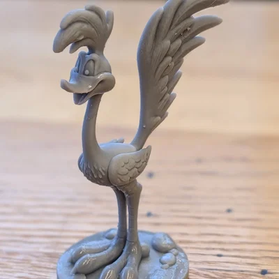 Mô hình 3D Roadrunner trong phim hoạt hình Looney Tunes siêu đẹp