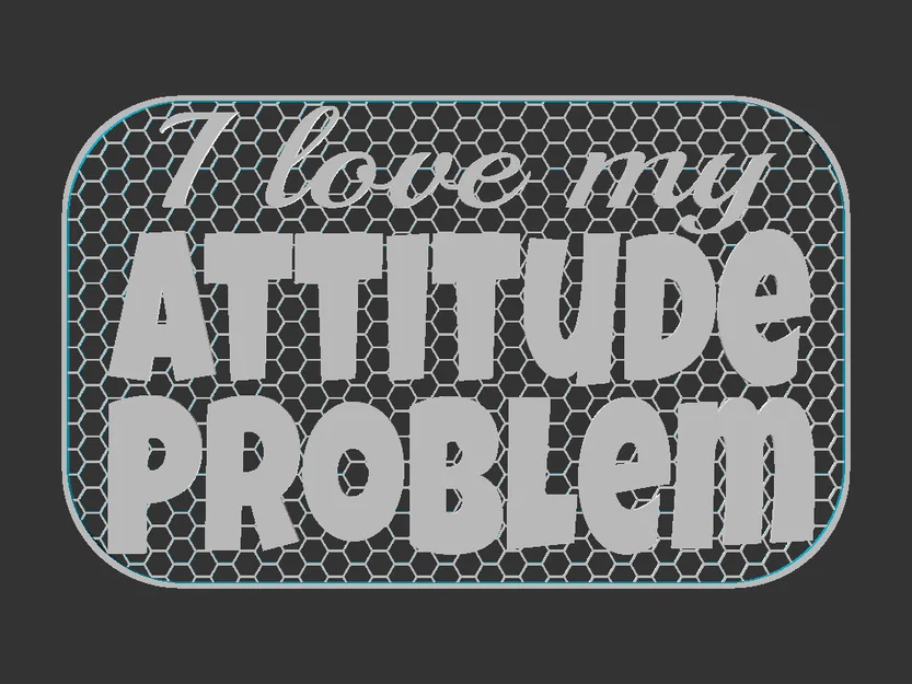 Bảng chữ “Attitude Problem” - Image 2