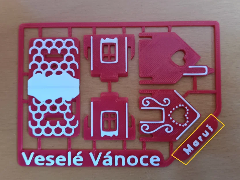 Bộ Kit Card Nhà Bánh Gừng Czech – tùy chỉnh tên - Image 1