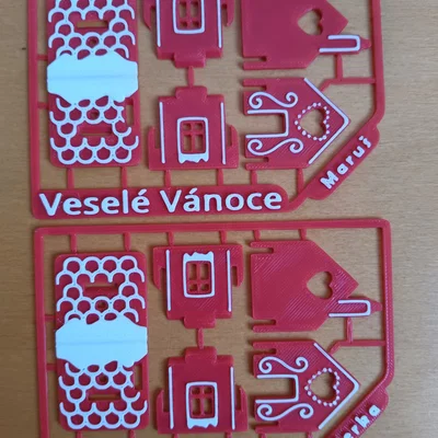 Bộ Kit Card Nhà Bánh Gừng Czech – tùy chỉnh tên