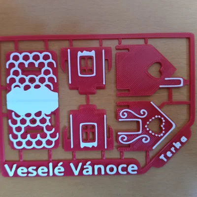 Bộ Kit Card Nhà Bánh Gừng Czech – tùy chỉnh tên