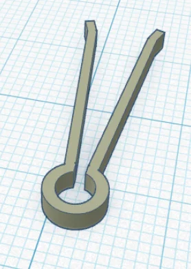 Chốt gài (Pin) cho mô hình lựu đạn Pineapple Grenade - File in 3D - Image 1