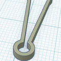 Chốt gài (Pin) cho mô hình lựu đạn Pineapple Grenade - File in 3D - Thumbnail 1