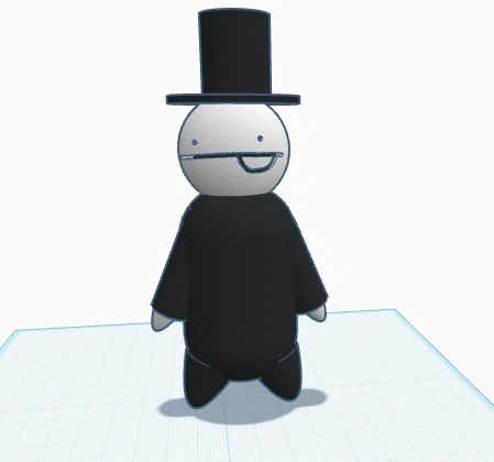 Mô hình Bob đội mũ cao (Top Hat Bob) trang trí siêu đáng yêu - Image 1