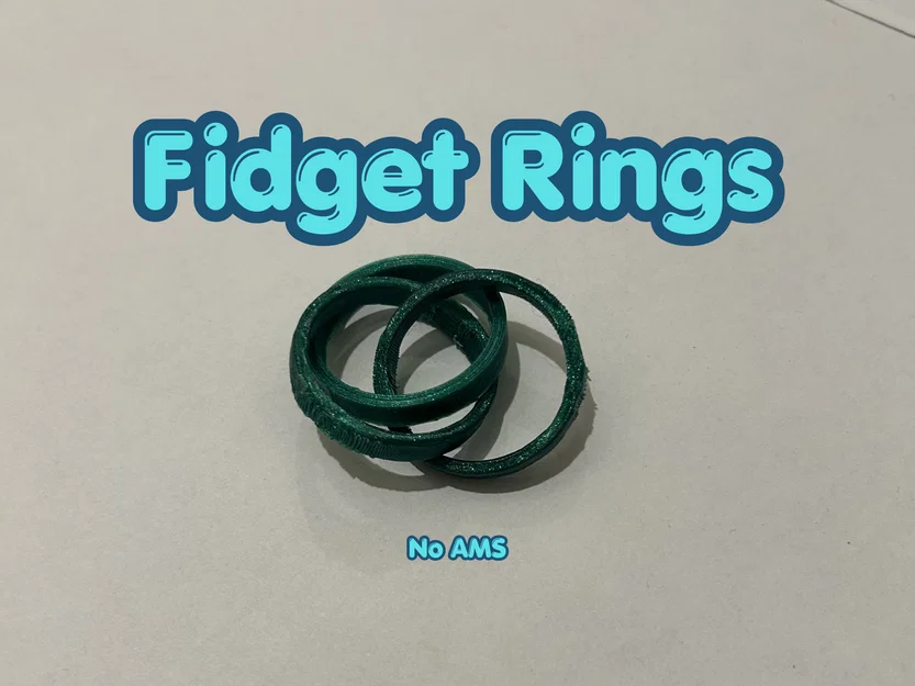Fidget Rings – Bộ nhẫn liên kết để nghịch tay - Image 1