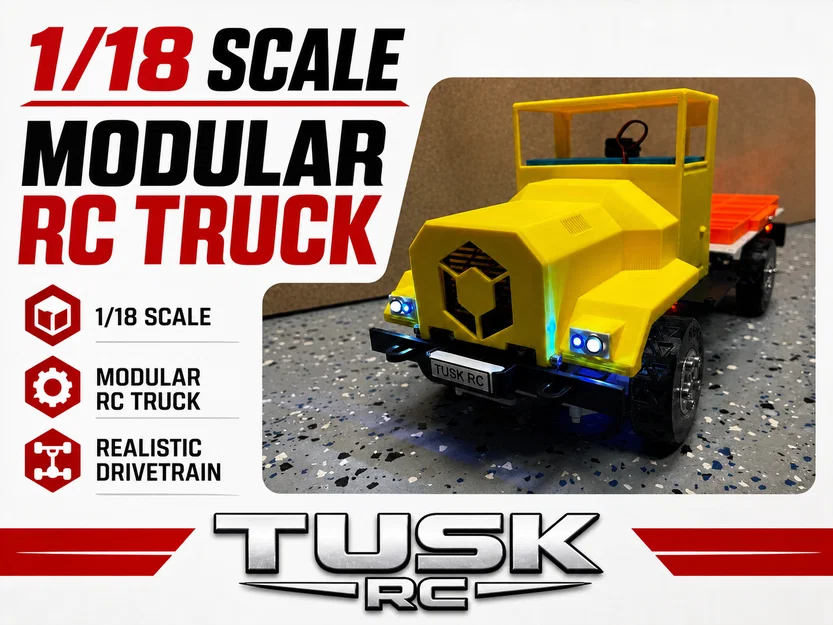 Tusk Boar RC Truck (V1.0) tỉ lệ 1/18 - Image 1