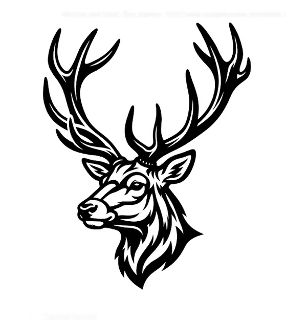 Tranh Treo Tường Đầu Hươu Majestic Stag - File STL 3D Nghệ Thuật - Image 1