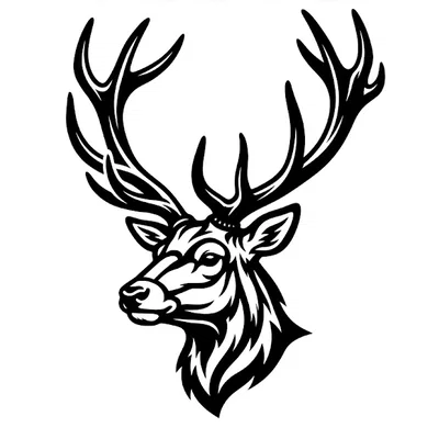 Tranh Treo Tường Đầu Hươu Majestic Stag - File STL 3D Nghệ Thuật