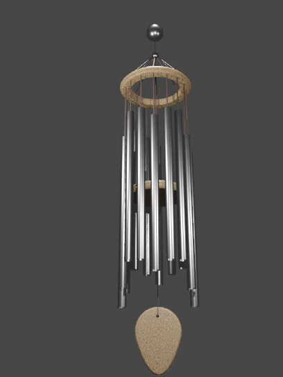 Mô hình 3D Chuông gió trang trí (Steel Chime) độc đáo - Image 1