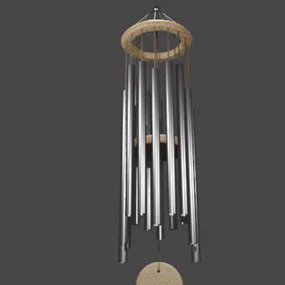 Mô hình 3D Chuông gió trang trí (Steel Chime) độc đáo