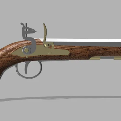 Súng Flintlock - Búa Dây Thun (Flintlock Pistol - Elastic Band Hammer)
