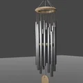 Mô hình 3D Chuông gió trang trí (Steel Chime) độc đáo - Thumbnail 3