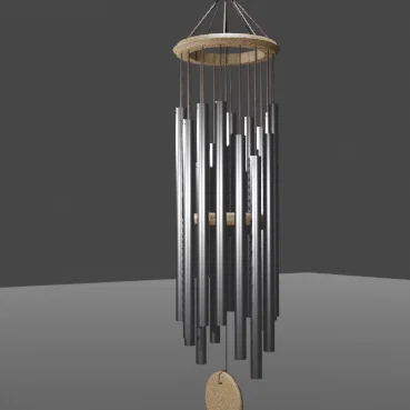 Mô hình 3D Chuông gió trang trí (Steel Chime) độc đáo
