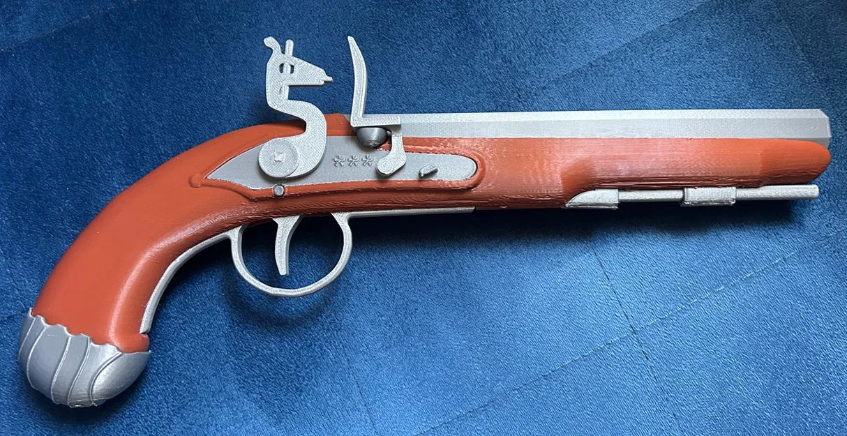 Súng Flintlock - Búa Dây Thun (Flintlock Pistol - Elastic Band Hammer) - Image 7
