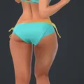 Mô hình 3D cô gái xinh đẹp bên bờ biển chơi bóng cực chất - Thumbnail 3