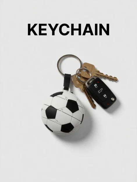 Móc khóa bóng đá linh hoạt (Flexi Ball Keychain) in 3D độc đáo - Image 4