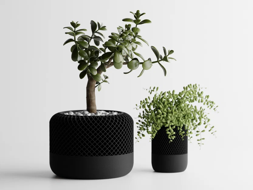 Chậu cây cảnh in 3D phong cách Homepod hiện đại cho không gian sống - Image 1