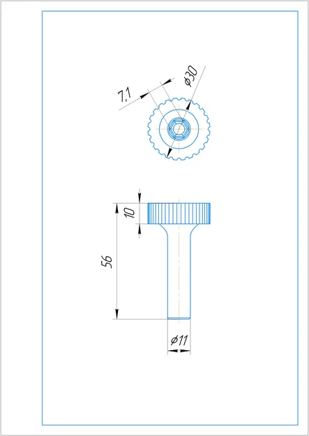 Cờ-lê tháo lắp ốc bánh xe RC (Hex 7mm) - Dụng cụ in 3D hữu ích - Image 2