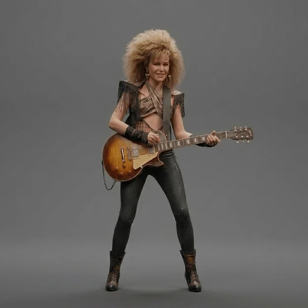 Mô hình 3D Lea Thompson từ phim Howard the Duck (1986) sắc nét - Image 1