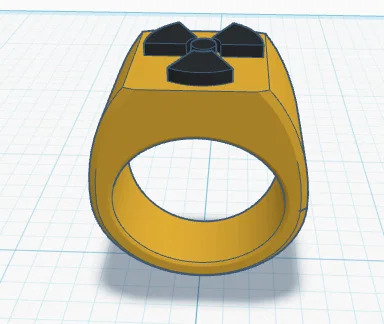 Mẫu Nhẫn Radiation Ring Độc Đáo Cho Tín Đồ In 3D - Image 1