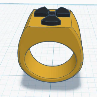 Mẫu Nhẫn Radiation Ring Độc Đáo Cho Tín Đồ In 3D
