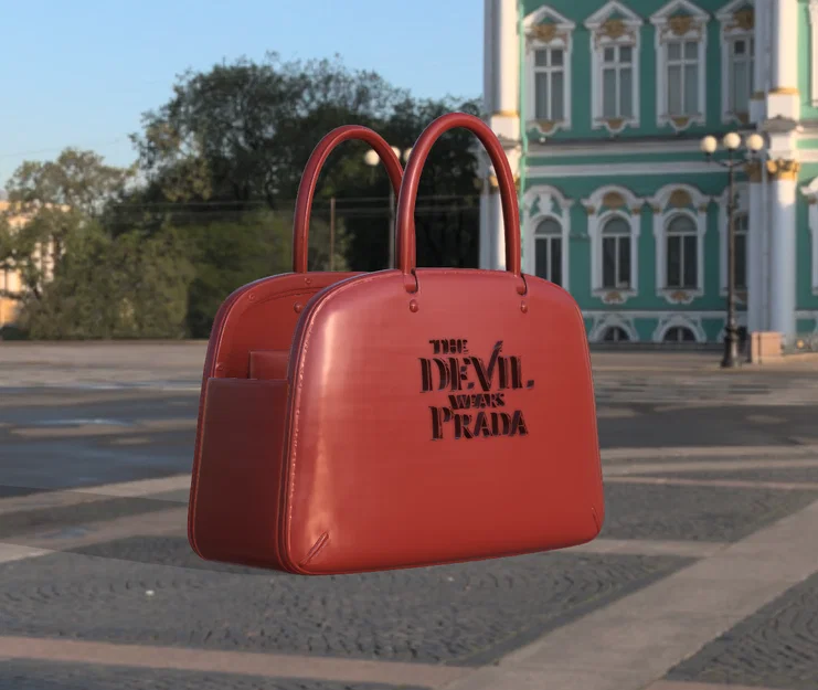 Mô hình 3D túi xách popcorn phong cách phim The Devil Wears Prada - Image 1