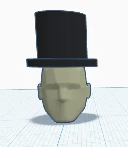 Đầu Dummy 13 kèm mũ chóp (Top Hat) độc đáo cho mô hình in 3D - Image 1