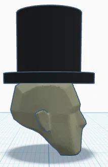 Đầu Dummy 13 kèm mũ chóp (Top Hat) độc đáo cho mô hình in 3D - Image 2