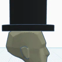 Đầu Dummy 13 kèm mũ chóp (Top Hat) độc đáo cho mô hình in 3D