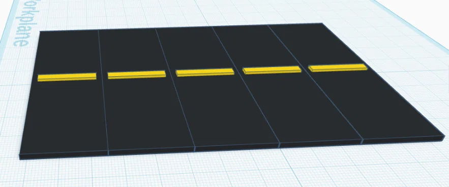 Free 3D Low Polly Passing Lane Road – Mẫu đường làn vượt low-poly 3D miễn phí - Image 3