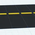Free 3D Low Polly Passing Lane Road – Mẫu đường làn vượt low-poly 3D miễn phí - Thumbnail 3