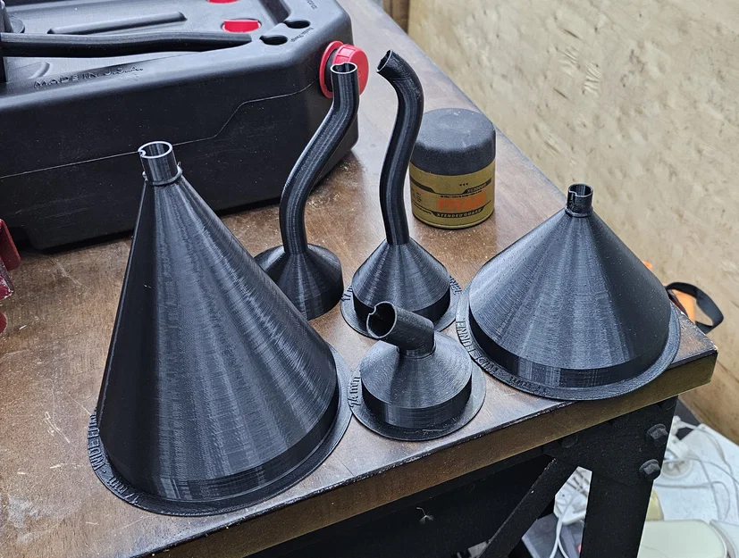 Phễu có lỗ thoát: nghiêng, thẳng & thuôn (Angled, straight and tapered) - Image 3