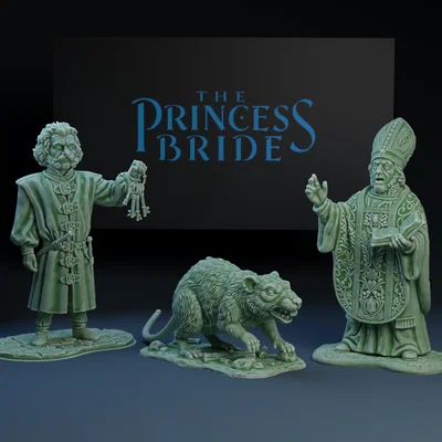 Bộ mô hình in 3D nhân vật The Princess Bride (Yellin, ROUS, Clergyman)