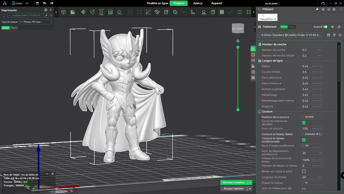 Mô hình 3D Mu Bạch Dương - Saint Seiya (Aries Mu Figure) - Image 2
