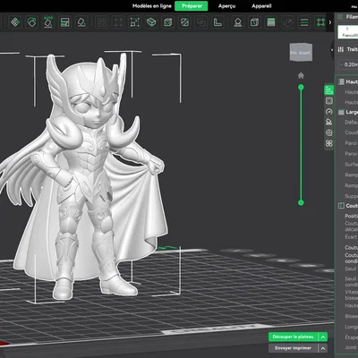 Mô hình 3D Mu Bạch Dương - Saint Seiya (Aries Mu Figure)