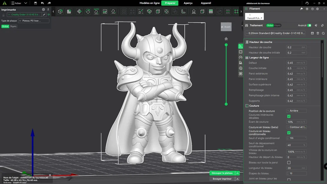 Mô hình 3D Aldebaran Kim Ngưu - Saint Seiya cực chất - Image 2