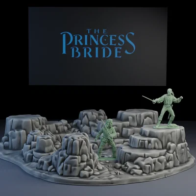 Mô hình địa hình đá (Rock Terrain) cho nhân vật The Princess Bride