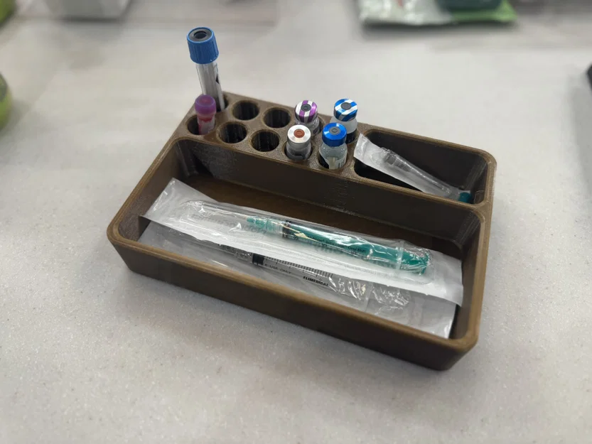 Khay thú y đựng vaccine, lọ, ống và dụng cụ - Image 1