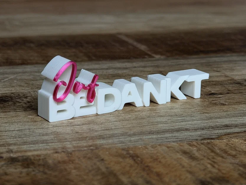 Juf Bedankt – Bảng Chữ 3D Cảm Ơn Cô Giáo - Image 2