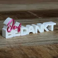 Juf Bedankt – Bảng Chữ 3D Cảm Ơn Cô Giáo - Thumbnail 2