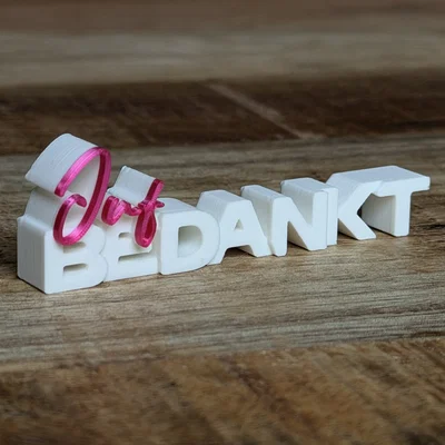Juf Bedankt – Bảng Chữ 3D Cảm Ơn Cô Giáo