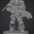 Mô hình in 3D chiến binh không gian Primaris Marine phong cách Warhammer - Thumbnail 1