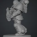 Mô hình in 3D chiến binh không gian Primaris Marine phong cách Warhammer - Thumbnail 2