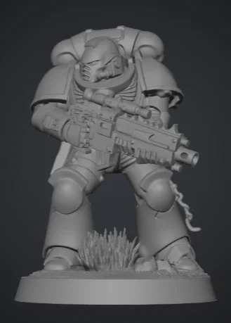 Mô hình Primaris Marine - Chiến binh Warhammer 40k in 3D chất lượng - Image 1